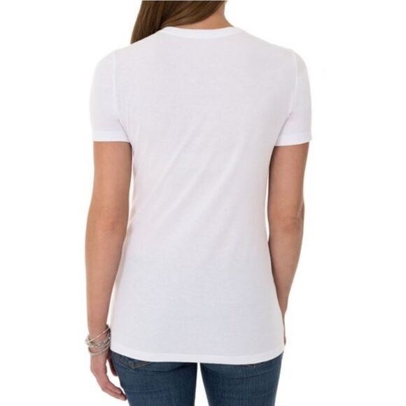 Time and Tru Women's Essential Short Sleeve V-Neck T-Shirt - Picture 3 of 12